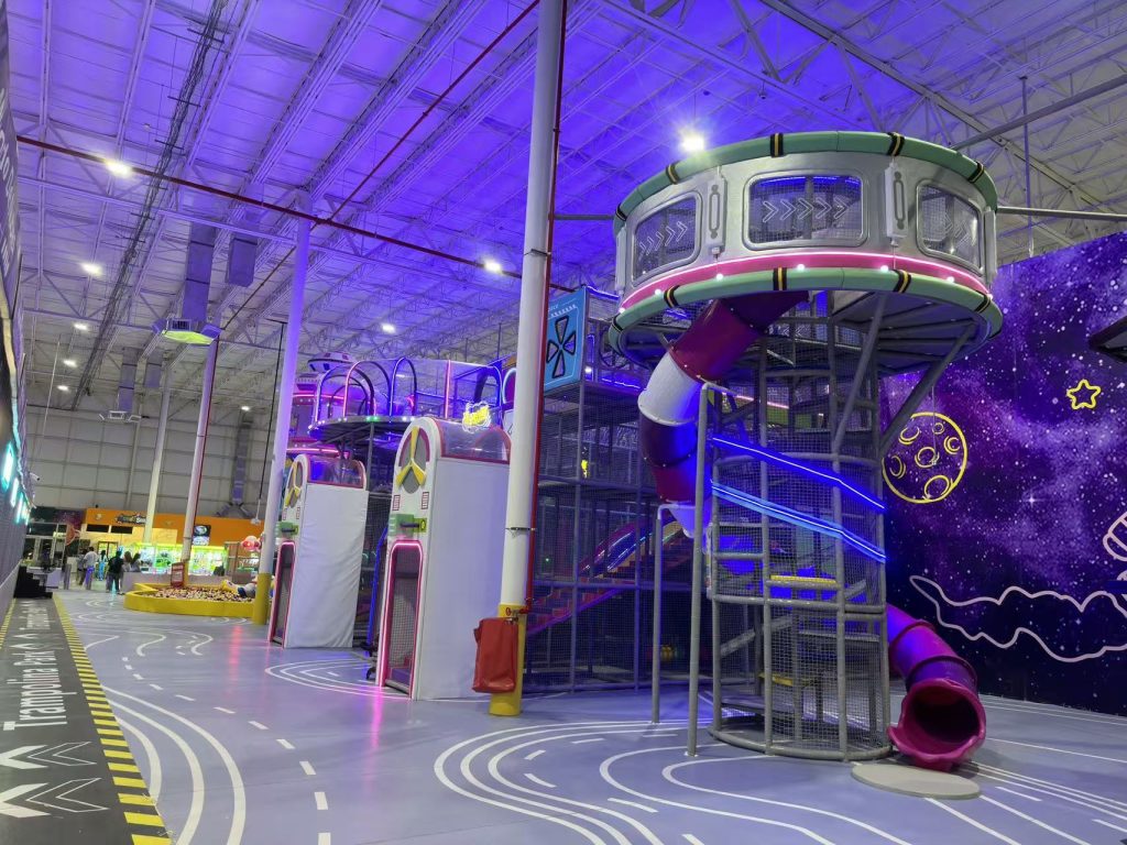 Space-themed indoor adventure venue